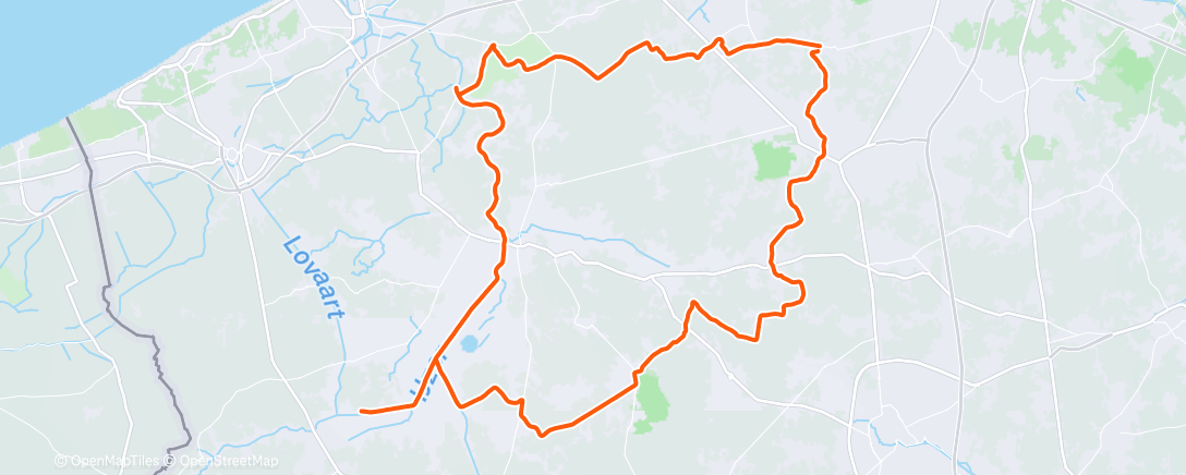 Map of the activity, Cruisen langs de vaart 😎