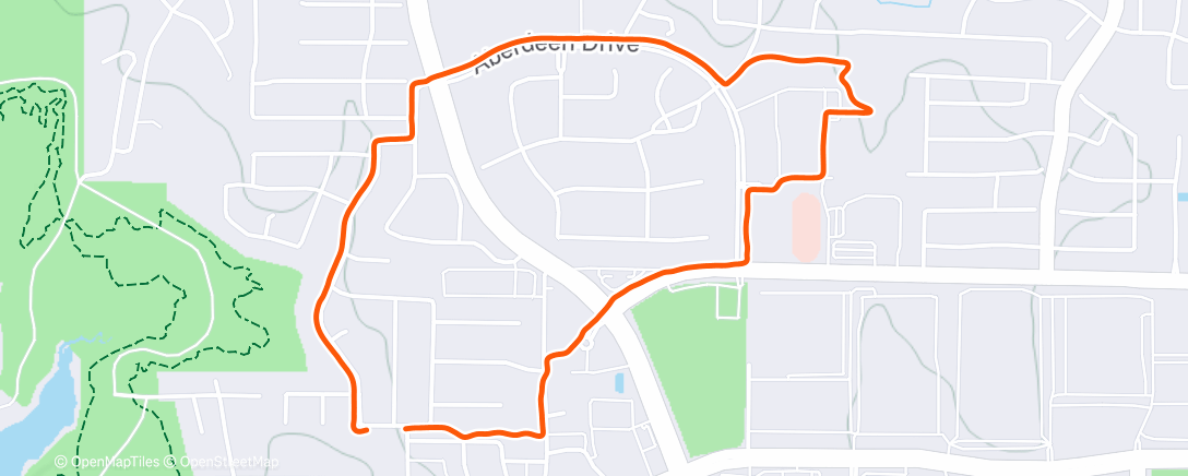 Map of the activity, Windy with the bro