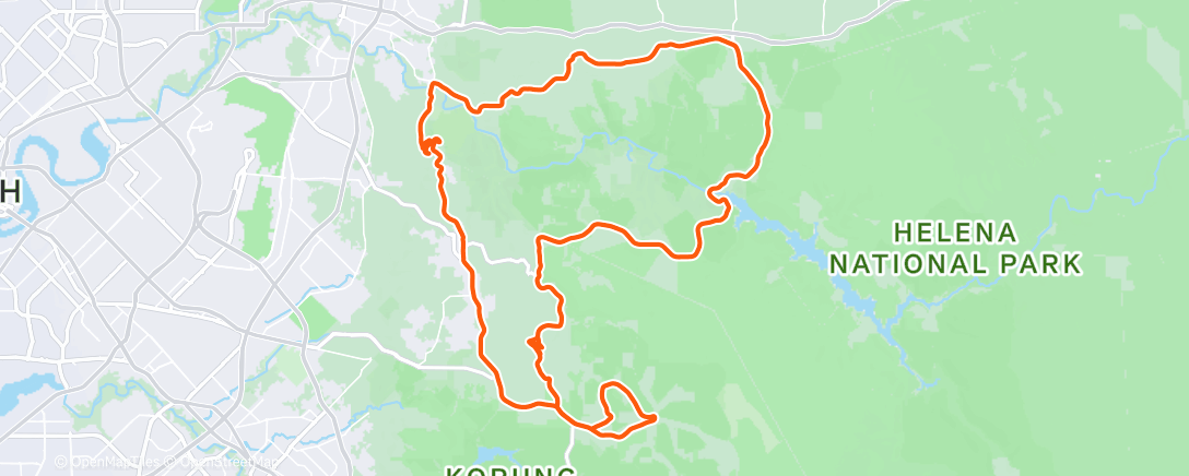 Mappa dell'attività Afternoon Ride