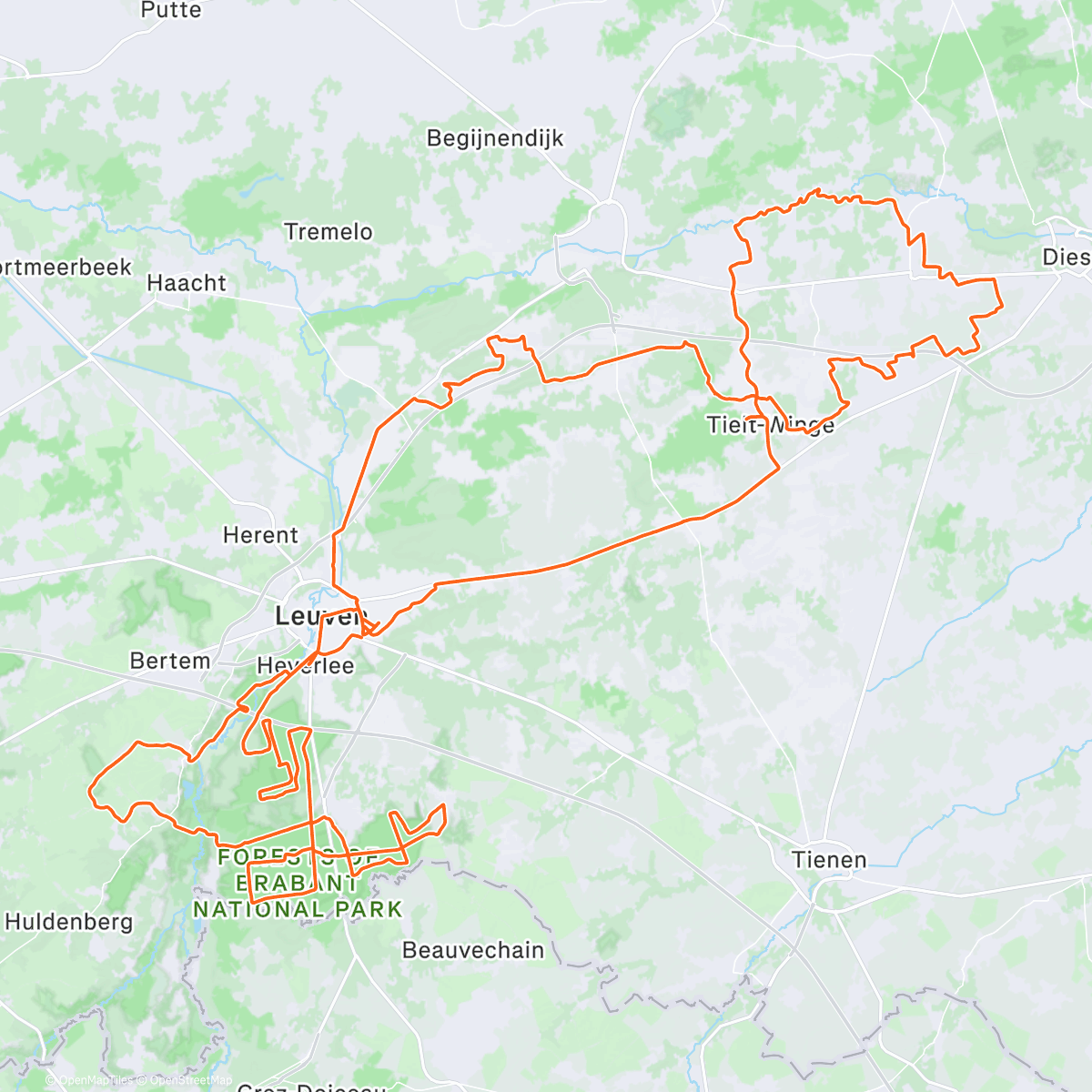 Map of the activity, Grit! Meerdaalwoud / PlugPlug Hageland