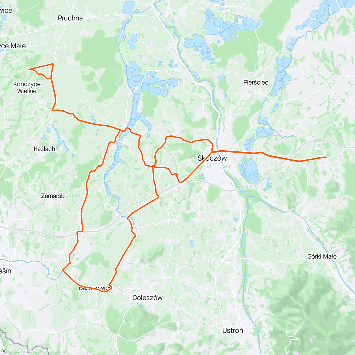 Map of the activity, Krótka Sielanka przed szychtą🌼🐝🍿