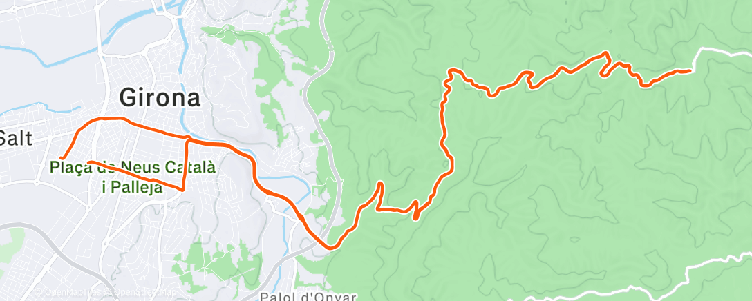 Map of the activity, Nadal Easy ride 😉