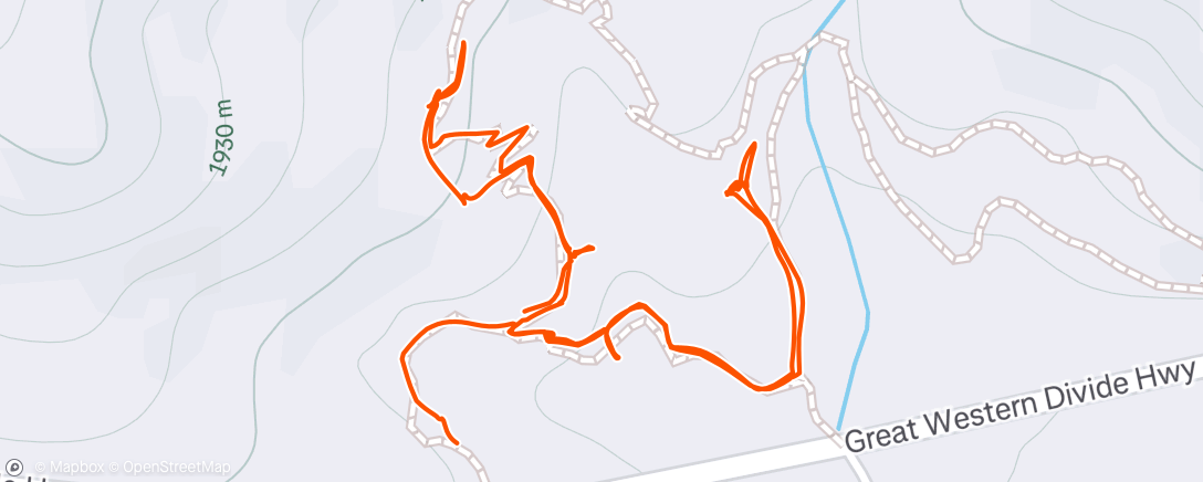 Map of the activity, Trail of 100 Giants (sequoias)