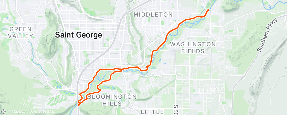 Map of the activity, Morning Ride