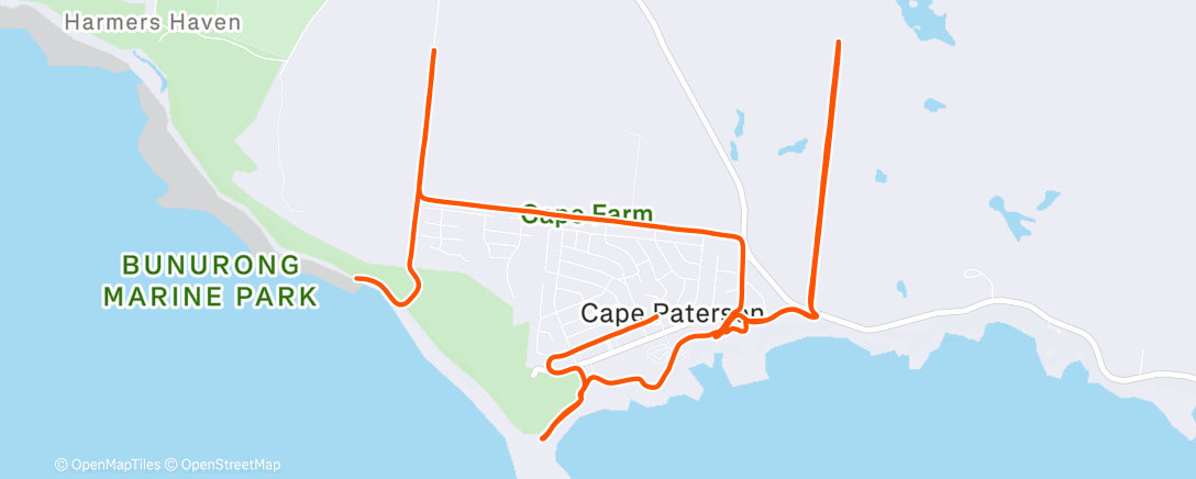 Map of the activity, 7s at Cape