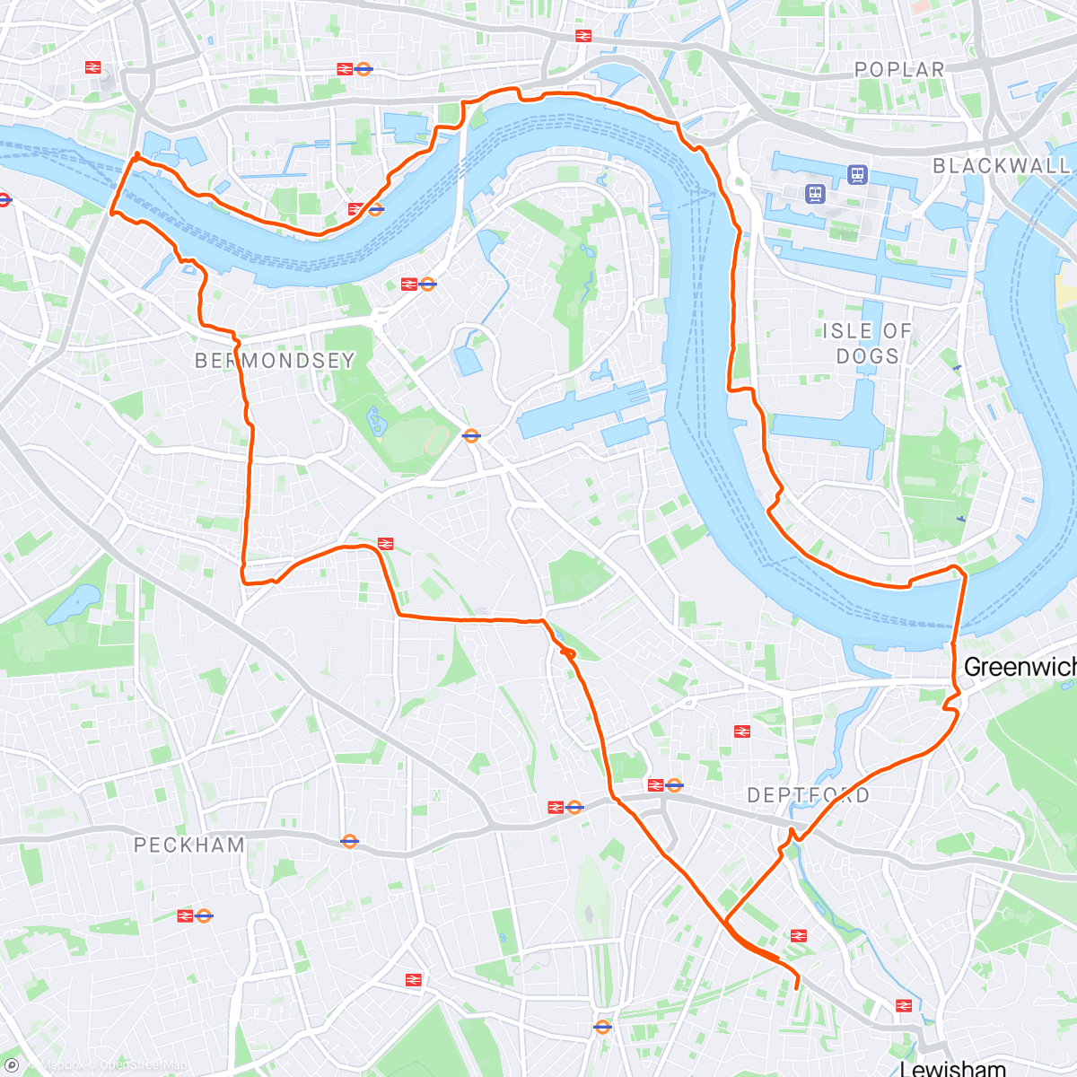 Map of the activity, Morning run London 🇬🇧