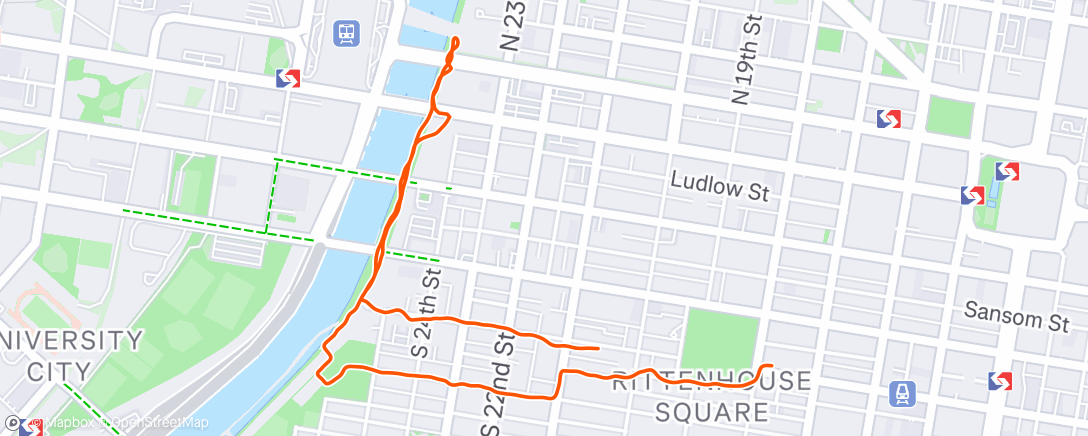 Map of the activity, Gorgeous sprintadelphia