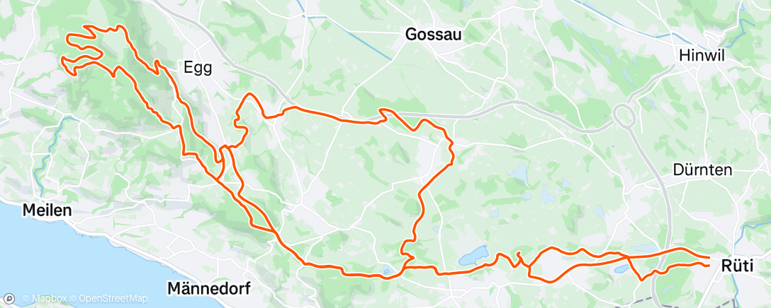 Mapa da atividade, VC Meilen Gravel