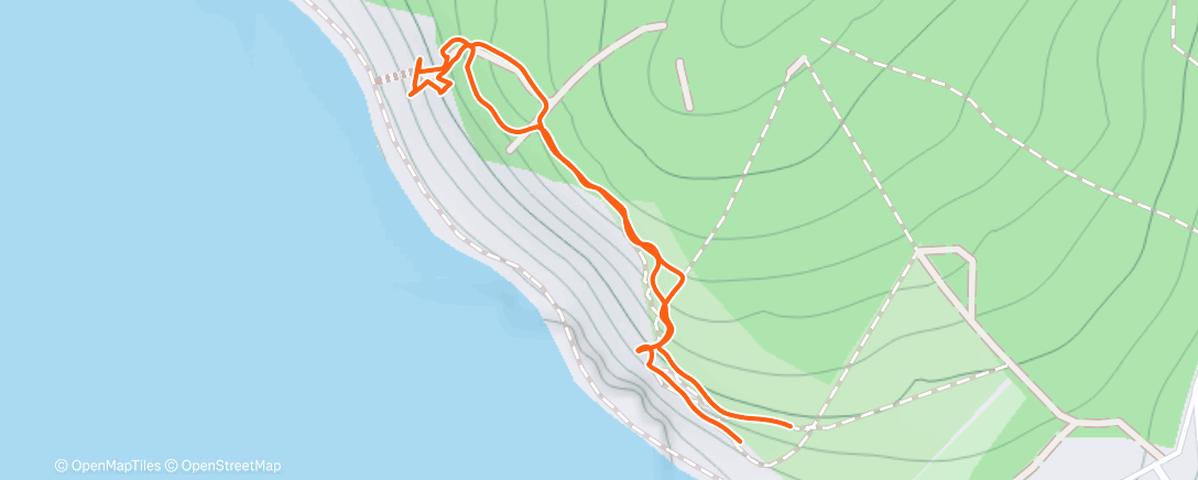 Map of the activity, Дневная прогулка