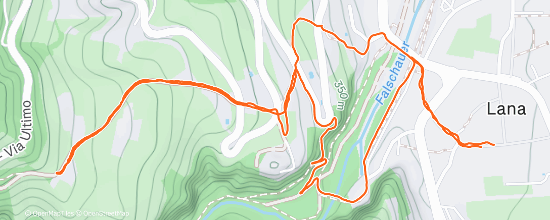 Map of the activity, Spaziergang am Mittag