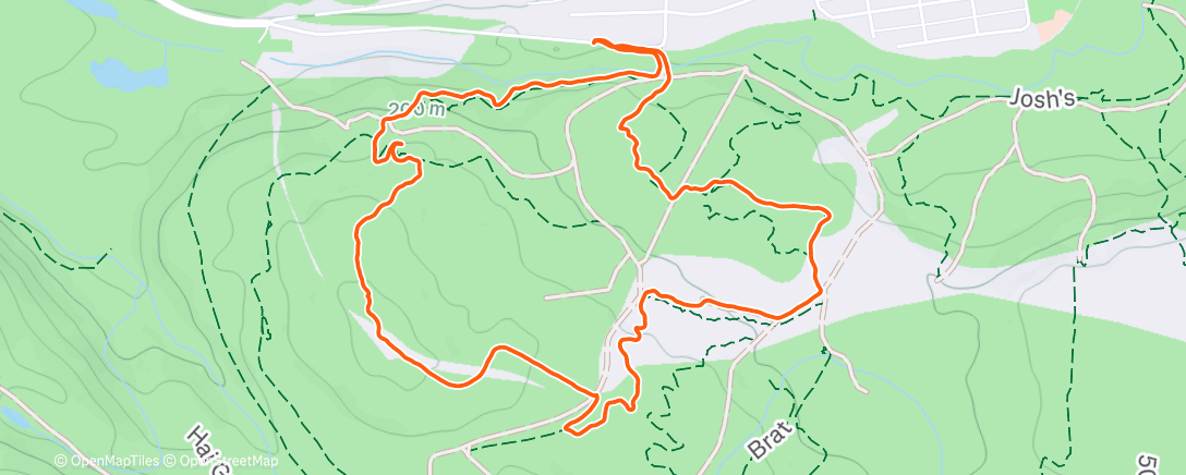 Map of the activity, Short Snow Slither