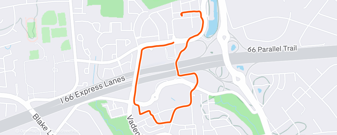 Map of the activity, Afternoon Walk