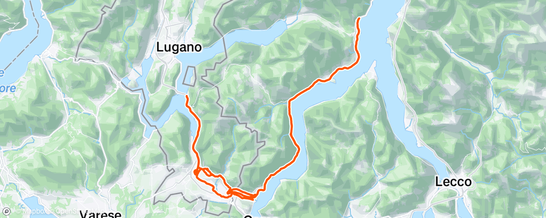 Mappa dell'attività Pedalata mattutina