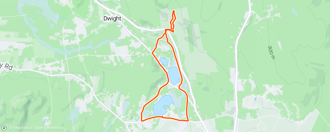 Map of the activity, Holland Glen Loop
