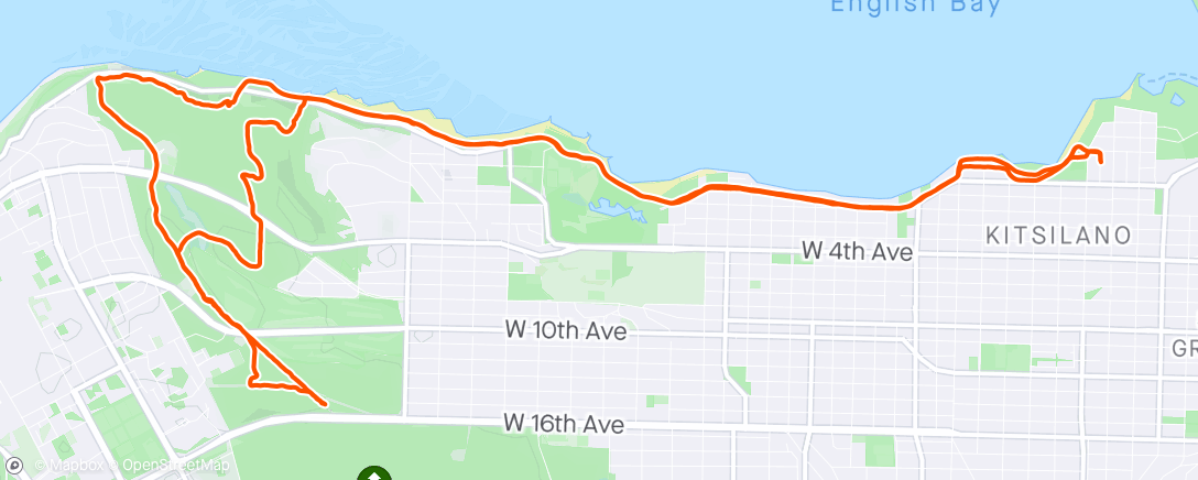 Map of the activity, Squirt 🏃‍♂️ w/ Jeff