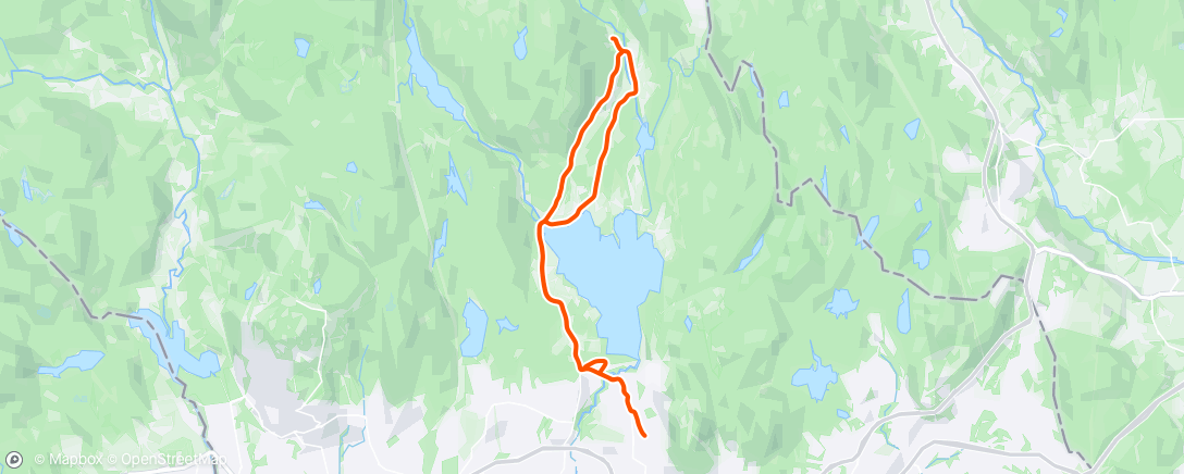 Map of the activity, Ettermiddagstur i Maridalen