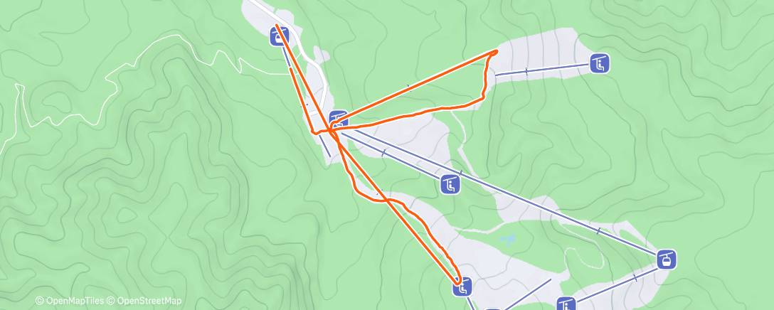 Map of the activity, Morning Snowboard