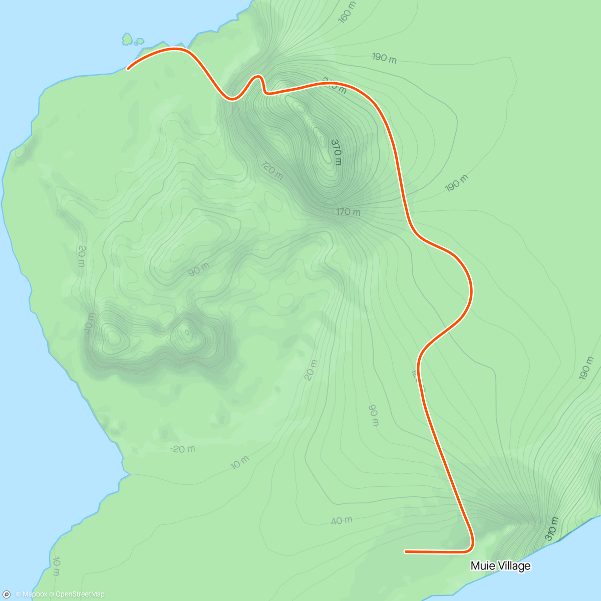 Mapa da atividade, Zwift - Lofty in Watopia
