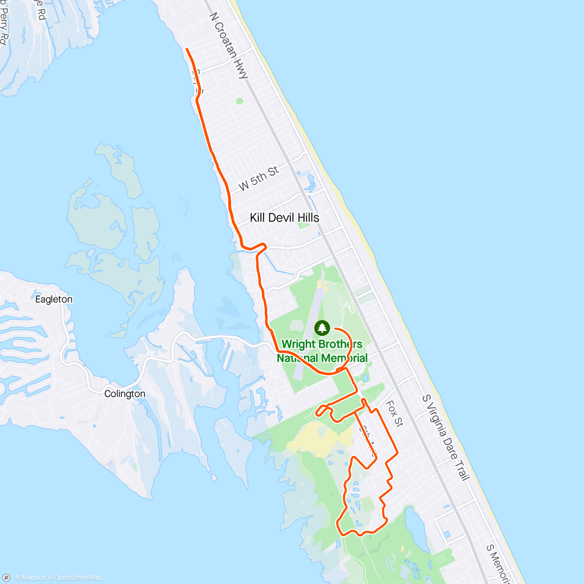 Map of the activity, Flying Pirate Half Marathon