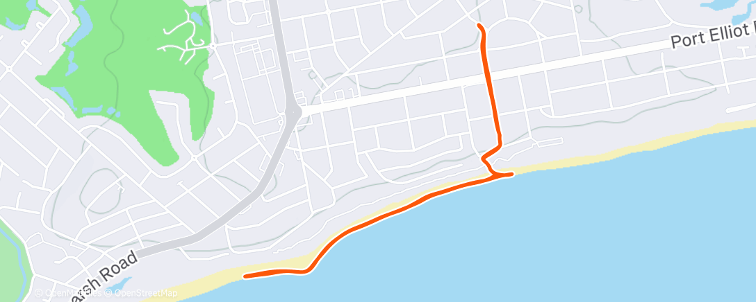 Map of the activity, Morning Walk