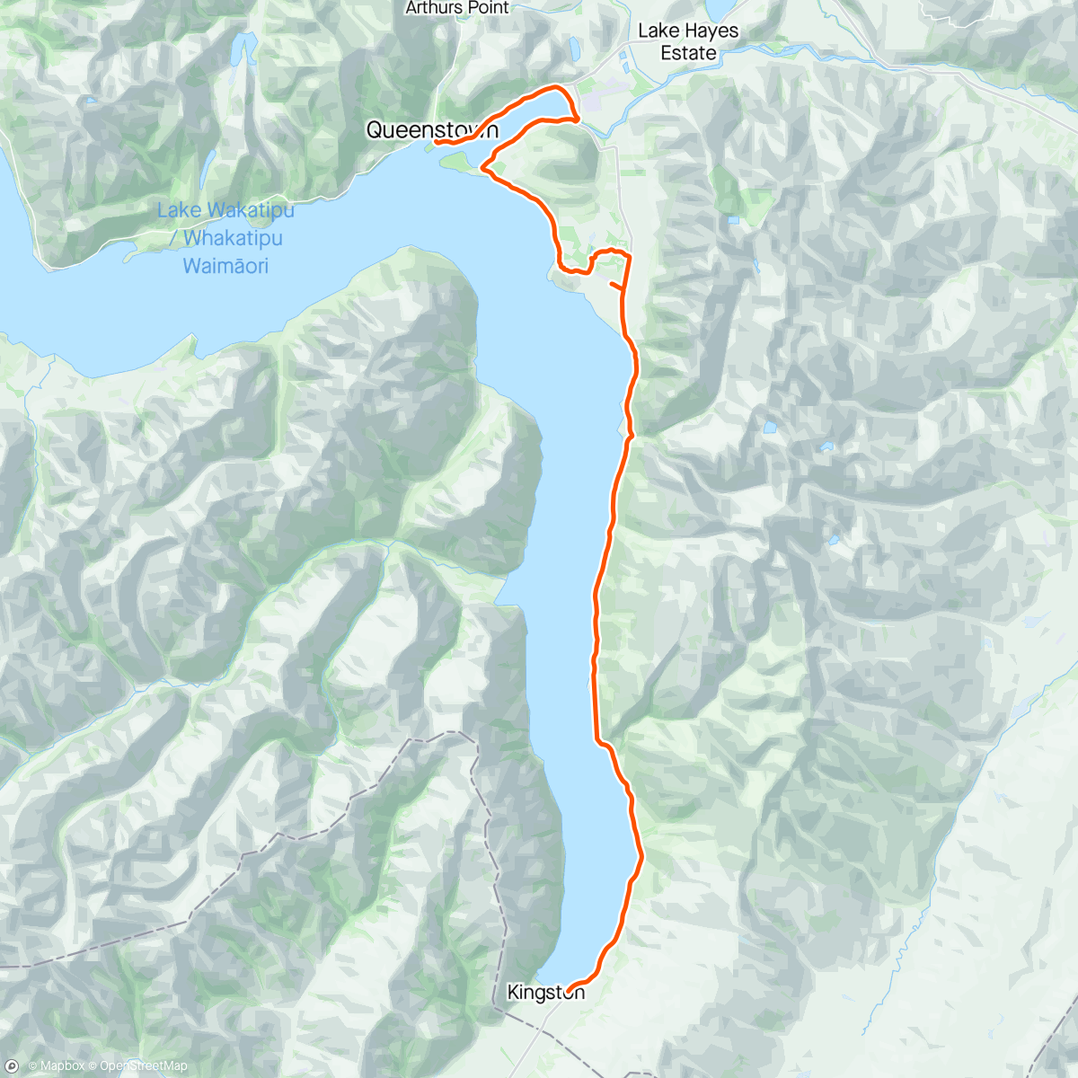 Map of the activity, Day 3, Around the Mountains and over the Devil's Staircase