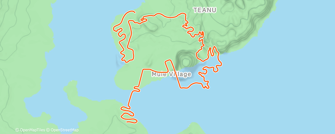 Map of the activity, Zwift - Double threshold (1) on Climber's Gambit in Watopia