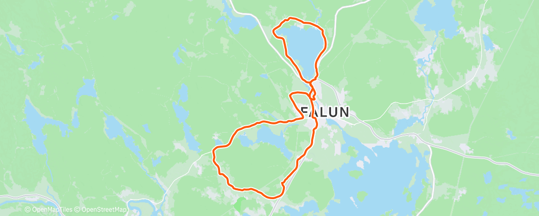 Map of the activity, Lunch Mountain Bike Ride