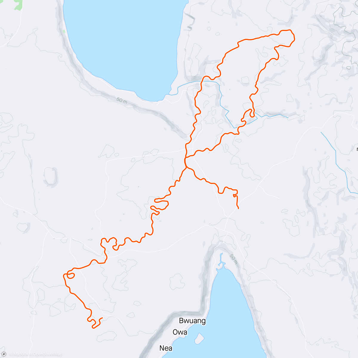 Map of the activity, Zwift - Pacer Group Ride: Makuri 40 in Makuri Islands with Miguel. Rest.