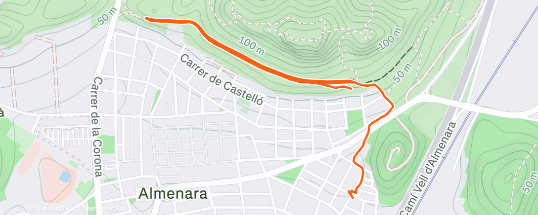 Карта физической активности (Caminata a la hora del almuerzo)