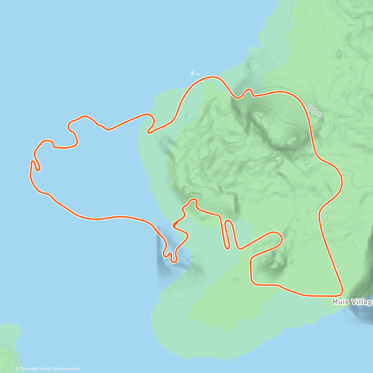 Map of the activity, Zwift - Lionel Sanders' Yellow Day Workout on Beach Island Loop in Watopia
