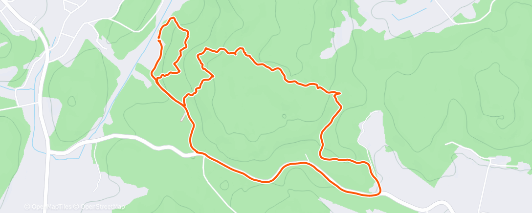 Map of the activity, Lunch Trail Run