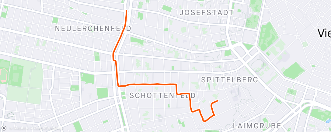 Map of the activity, Ride in der Nacht