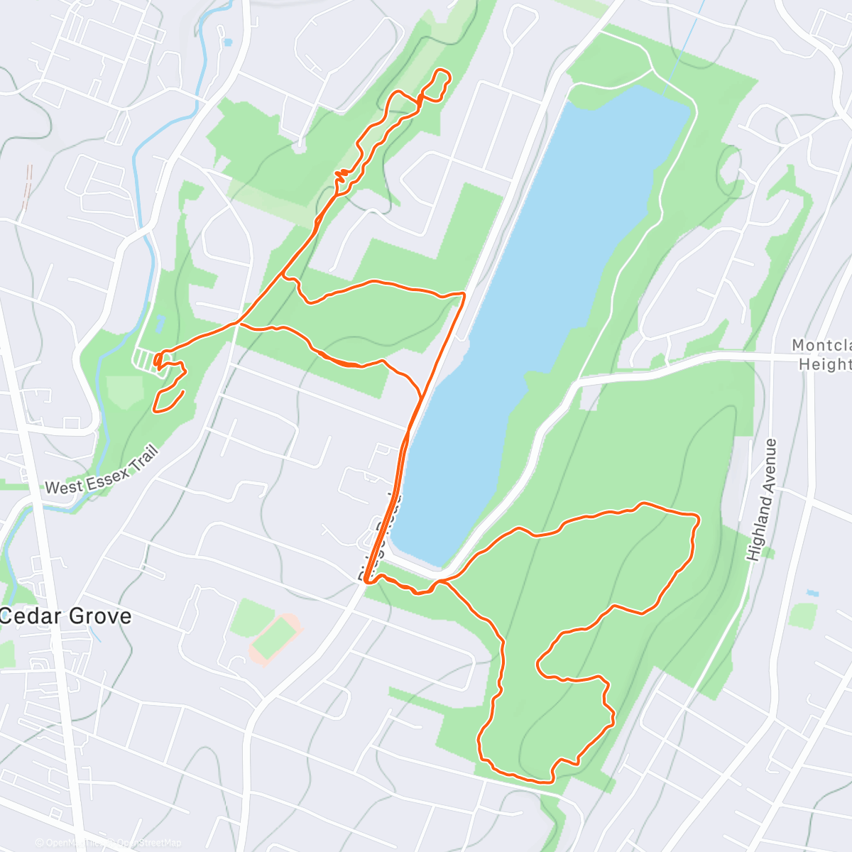 Map of the activity, Afternoon Bike Ride