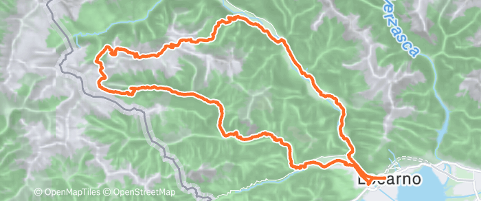 Route map of Campo (Vallemaggia) Loop