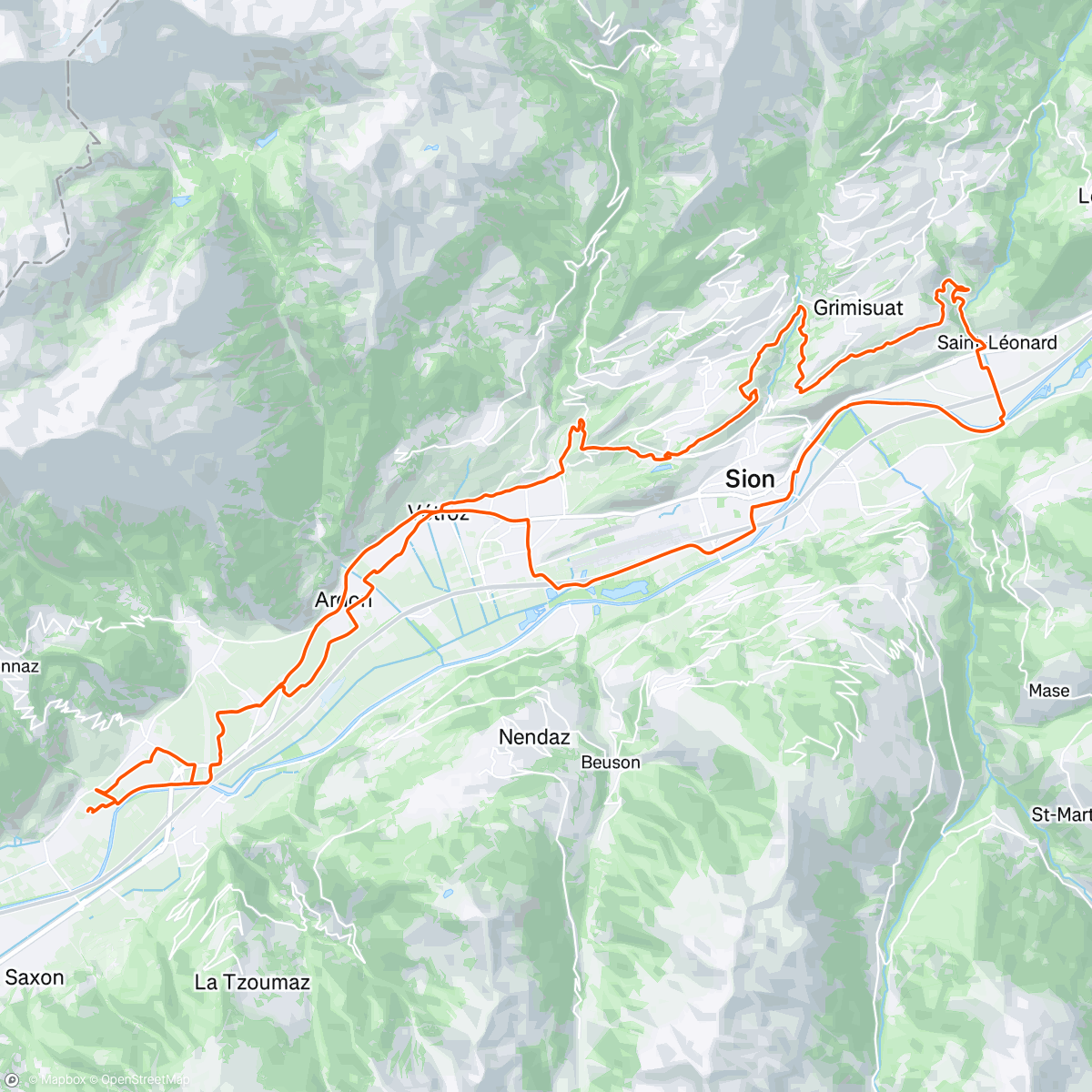 Map of the activity, Valais ☀️