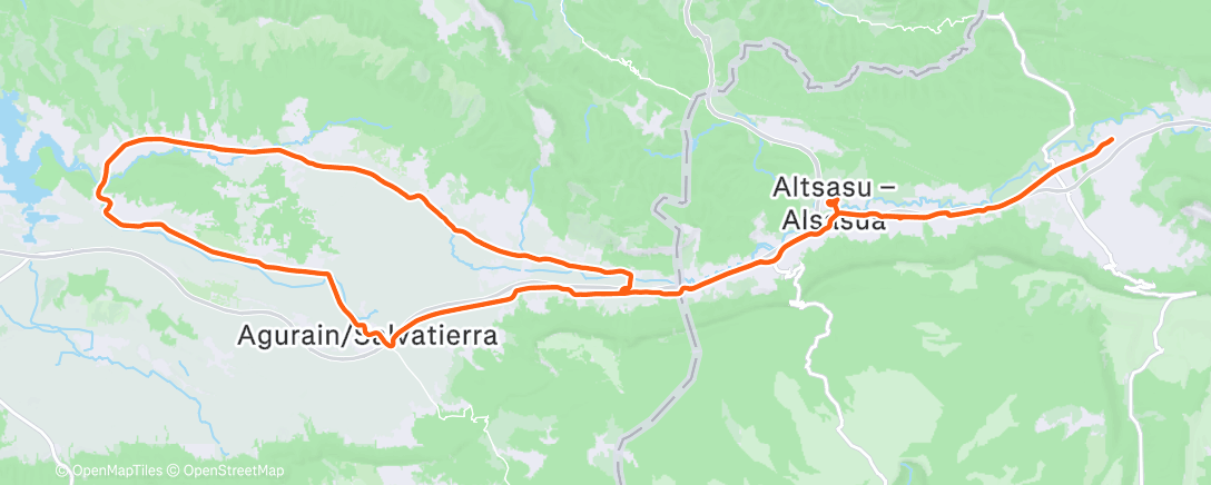 Peta aktivitas, Bicicleta por la mañana