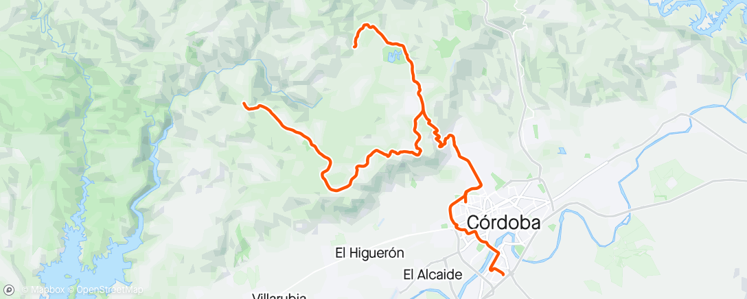 Map of the activity, Bicicleta BH carbón CORE por la tarde.