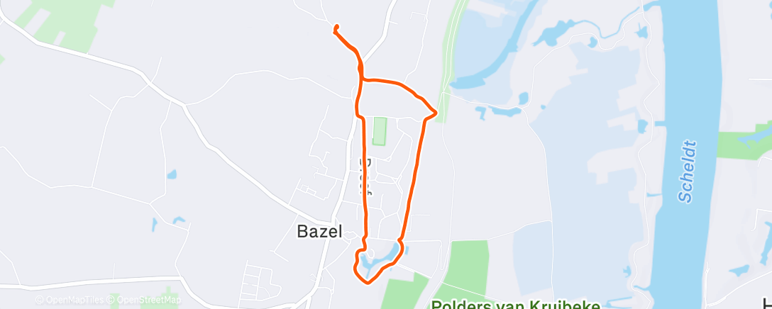 Map of the activity, Afternoon Walk