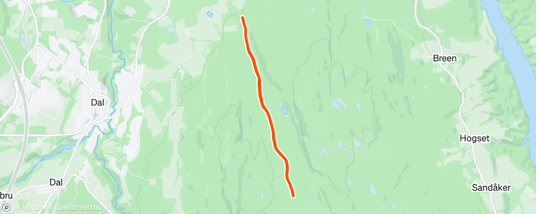 Map of the activity, Afternoon Walk