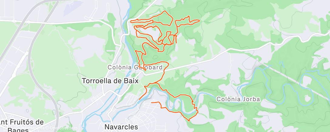 Map of the activity, Corriolada per aprofitar el bon dia☀️😍