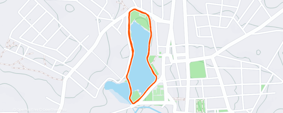 Map of the activity, Afternoon Walk