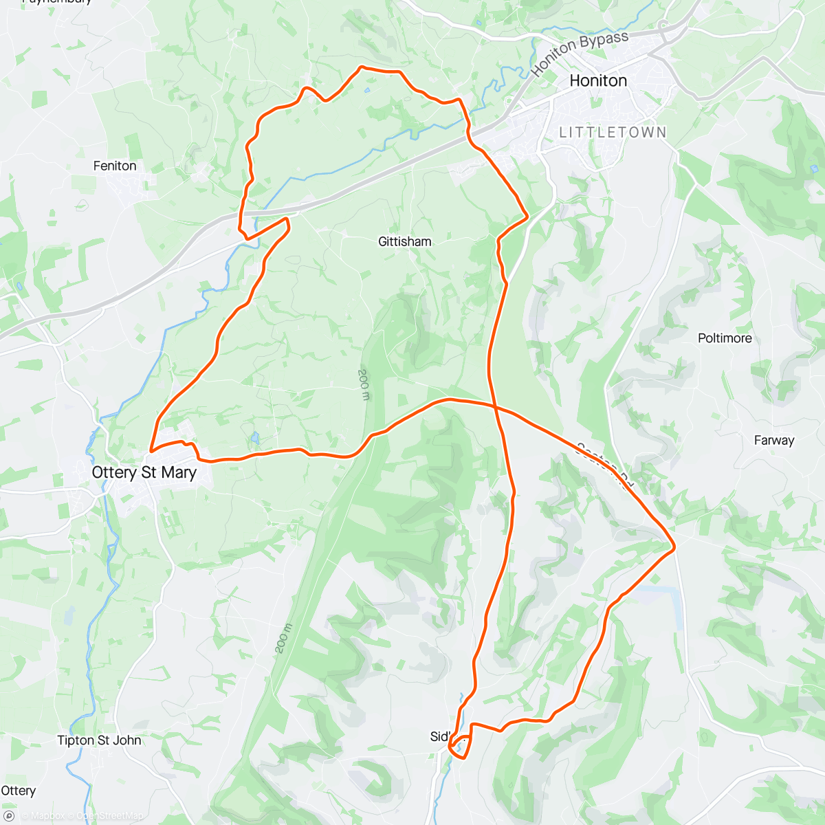 Mapa da atividade, Simpsons In Sidbury