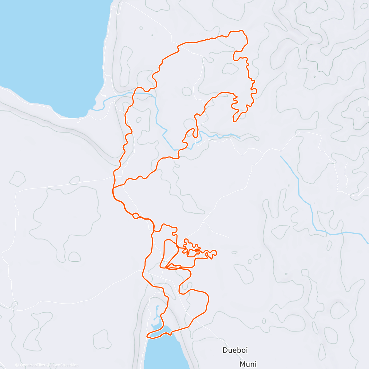 Map of the activity, Zwift - Group Ride: Standard - Stage 1 - Tour de Zwift on Chasing the Sun in Makuri Islands