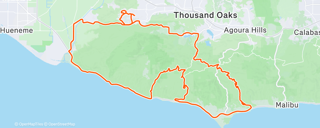 Map of the activity, Morning Ride