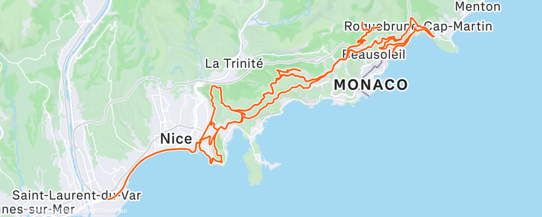 Mapa de la actividad (Sortie vélo le midi)