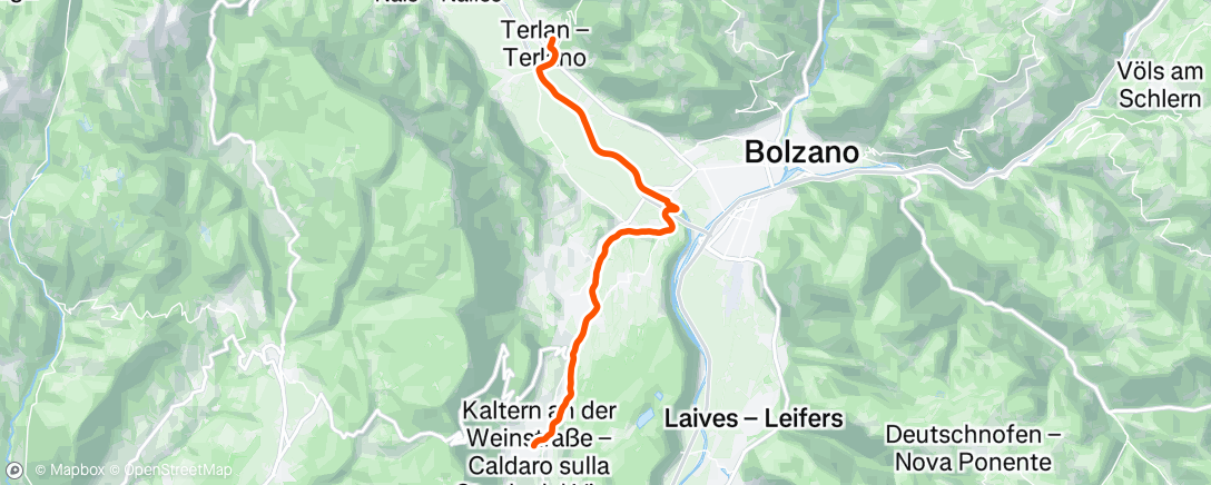 Map of the activity, Afternoon Ride