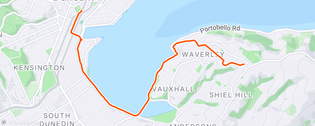 Map of the activity, Morning Run