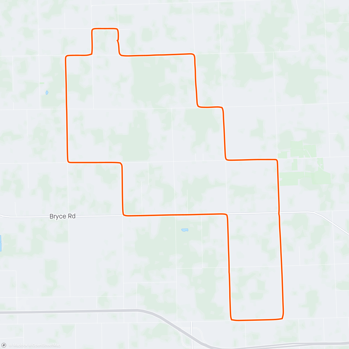 Map of the activity, First Outdoor Bike Ride of 2024