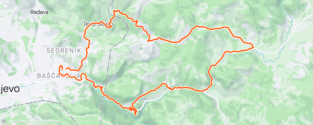 Map of the activity, Bulozi Hresa loop with Finbarr