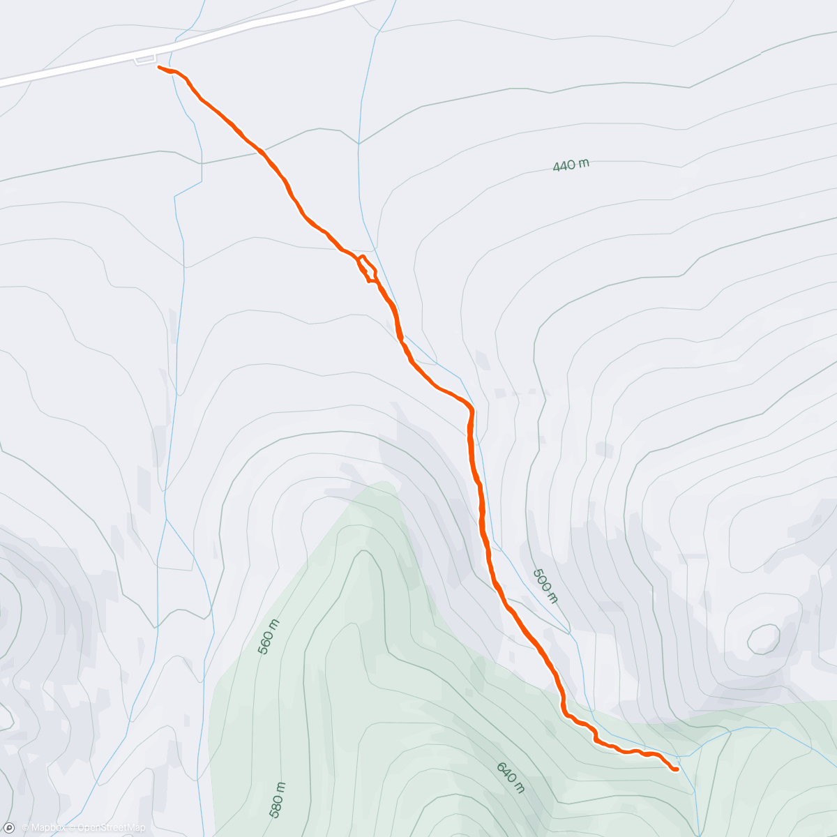 Map of the activity, Champney Falls